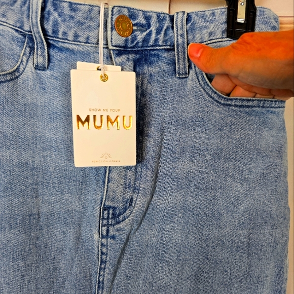 NWOT Show Me Your Mumu McEntire Maxi Denim Skirt size 28 - Picture 4 of 10